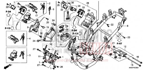 FRAME BODY (NSS125DF/ADF/ADH) NSS125DF de 2015